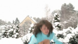 Busty Bbw Pussy Milena Velba Snow Slow Motion