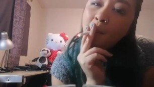 Smoking with Hello Kitty | MissDeeNicotine Loves Belmont Cigarettes