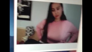 Omegle cute asian girl shows Big Tits