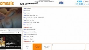 Omegle horny bbw couple playing for me