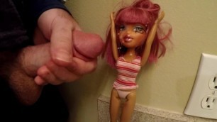 Cumming All Over Sister's Bratz Doll