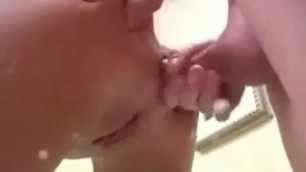 Squirting anal fucking close up porn