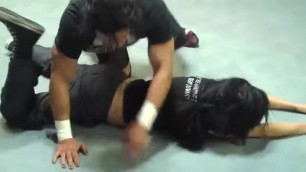 5helly martinez vs man mix wrestling