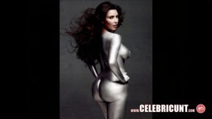 Beautiful Kim Kardashian Nude Celebrity Goddess Full Frontal Heaven