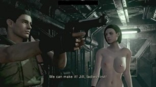 Let's Play Resident Evil HD Remastered Nude Jill Valentine Mod Finale