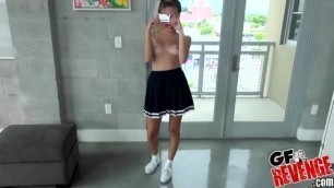 cheerleader is a real whore when she wants to have sex