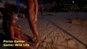 Sexo en la playa con Maya Game: Wild Life