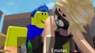 Robloxian blonde destroyed by yellow roblox noob