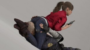 Claire Redfield RE2 (Facesitting, smother, neckbreak, femdom)