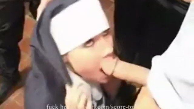 Nun forced gangbang orgy in church and double penetration