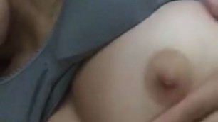 perfect blonde tits Squeeze And Fingering Selfie