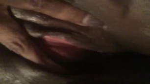 Black wet pussy  squirts for daddy