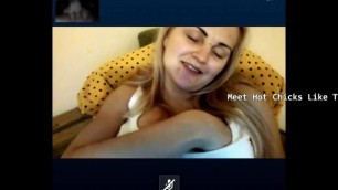 german girl with big boobs on skype show