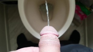 Pulling back my Foreskin and Pissing