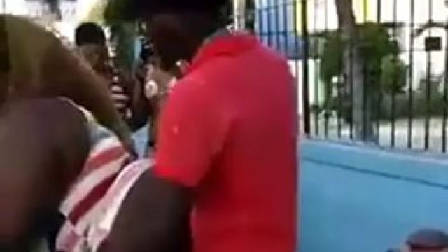 Dominican black girl fucked in the street