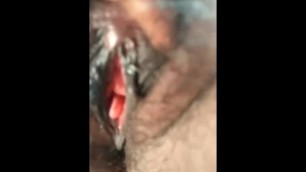 Desi village girl close up hairy pussy fingering and fucking
