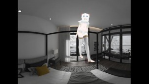 Anime Angel 3D 4k 360 VR Lap Dance in Bedroom