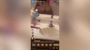 Blac Chyna’s ex-pornstar mom Tokyo Toni twerking on IG live