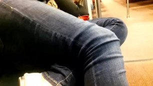 Sleeping feet on train (colin jennifer)