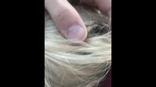 Barely legal amateur sucks dick in school parking lot