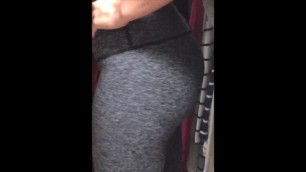 Thirsty college PAWG in yoga pants invites me to her dorm for my thick load