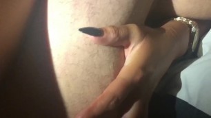 Eating some juicy white pussy while her mans watched me hehe