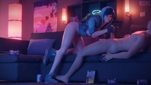 Tracer blowjob and fucking