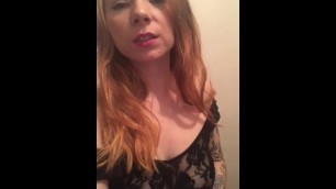 Loud burps, cute redhead burping