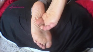 My sexy soles. Soft and wrinkled. Cd feet obsession.