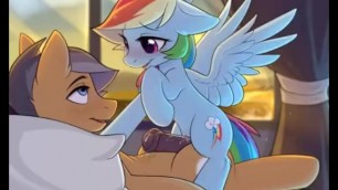 Rainbow Dash cum shot