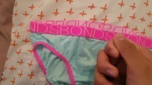 Cumming on my little sister's panties #6