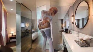 Niclo sexy bathroom masturbation