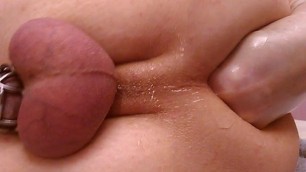 Sissy-Slut Boy-Pussy Ultra Closeup - Fisting Attempt 2