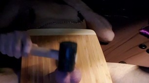 Ballbusting with mallet
