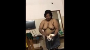 Indian husband records BBW wife