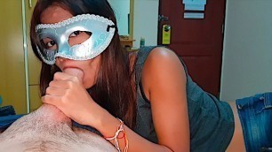 Slut girl earn money by blowjob for a big dick teen Asian Hardcore 18 years