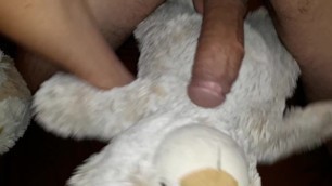 Rubbing with teddybear