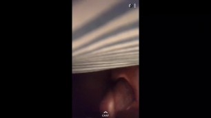 Black English teen with cut dick wanks on snapchat