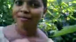 Desi Indian girl fuck a forest