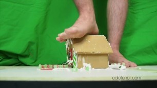 Giant Keith Vs. Gingerbread House