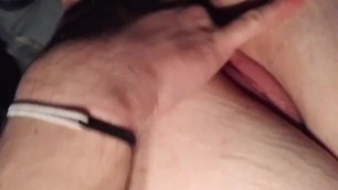 girlfriend getting finger banged while boyfriend drives