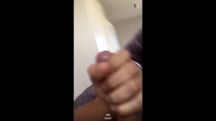 Fit English boy James with thick veiny cock wanks on snapchat
