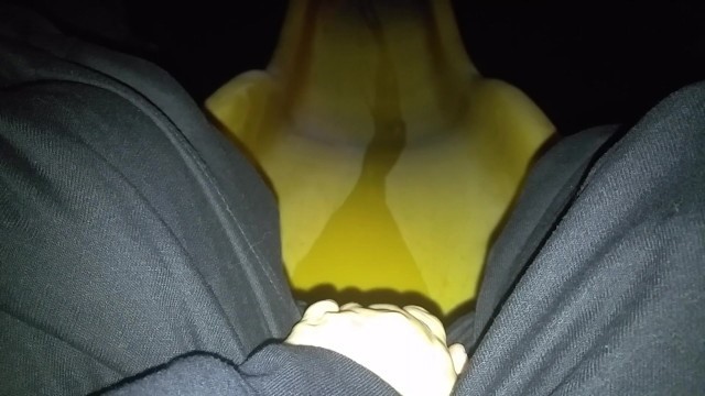 Pissing on the park's slide