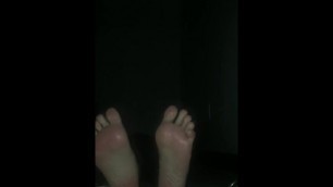 Feet in the dark