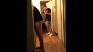Caught by straight guy getting a blowjob by his gay friend