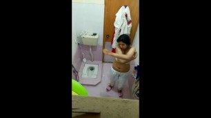 Spying on indian sister in bathroom