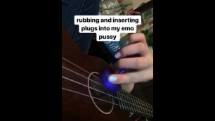 rubbing and inserting fingers into my emo pussy