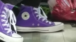 Converse bota violeta - candid