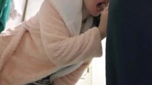 getting fucked in the bathroom  -  blowjob  - handjob - fuck