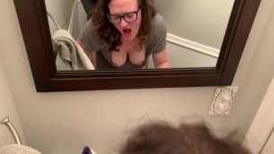 Friends husband sneaks into the bathroom and surprises BarecVelvet